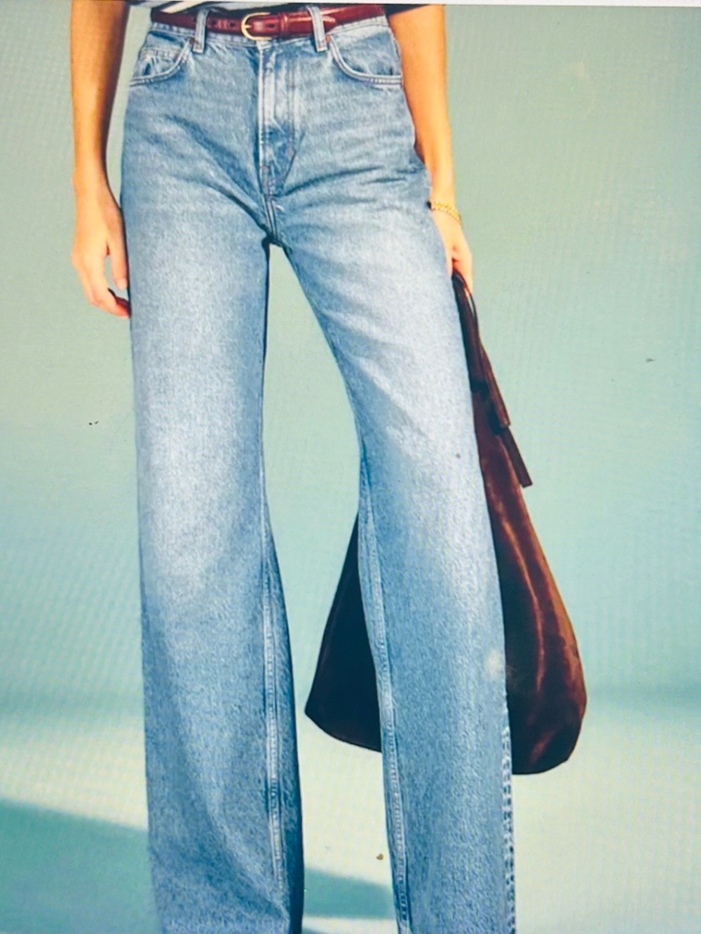 Reformation Cary High Rise Slouchy Wide Leg Jeans( Colorado Wash): Size 26